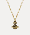 VIVIENNE WESTWOOD Victorine Pendant Necklace Brass(Antique Gold)