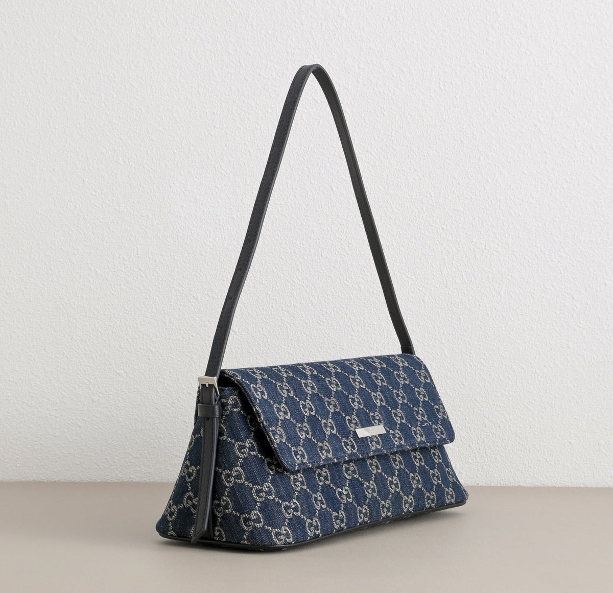 GUCCI GG Madison Denim Shoulder Bag-874744