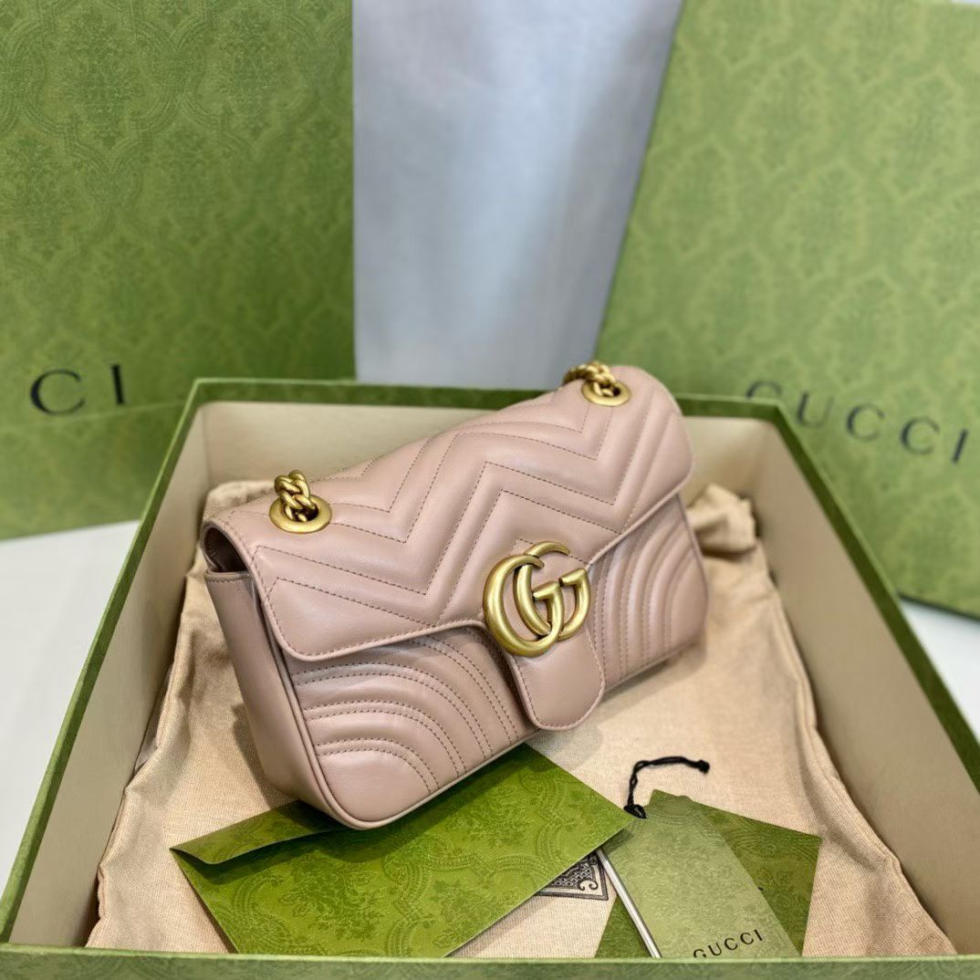 Gucci GG Marmont Leather Shoulder Bag-443497
